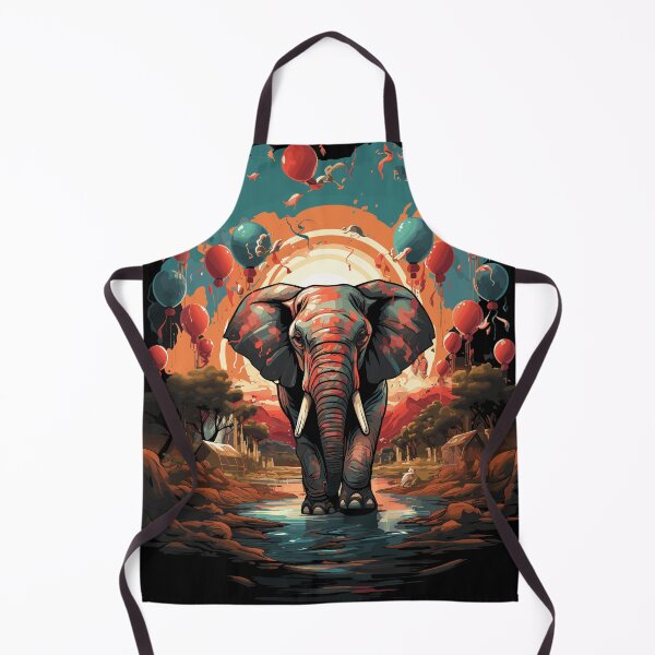 Item preview, Elephant and the Helium Balloons designed and sold by TheFrenchVegan.