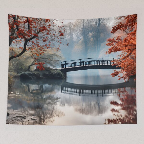 Item preview, Bridge in the park  designed and sold by Art by Lilia.