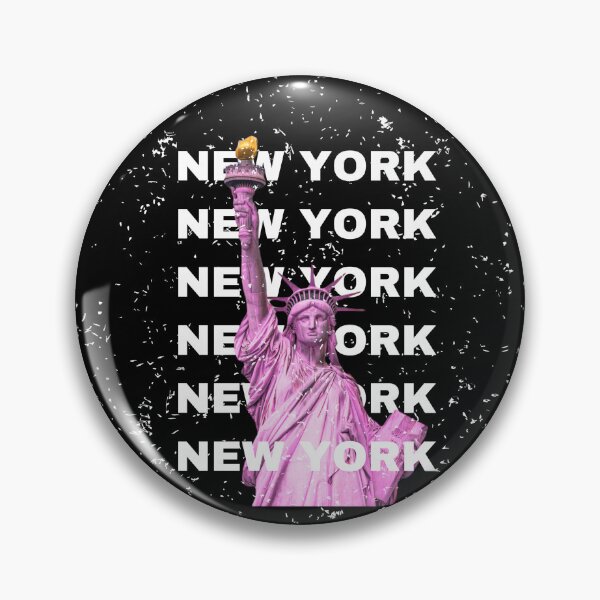 Item preview, New York, Statue of Liberty, Travel Art, Pink designed and sold by Magic Love Art Print.