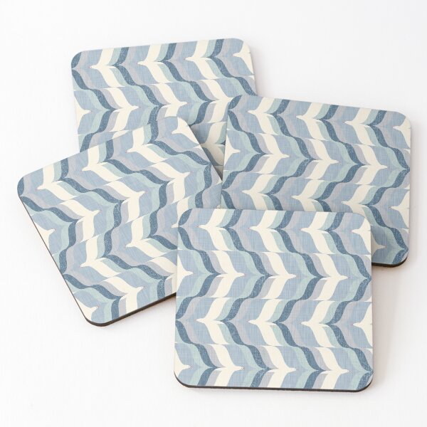 Item preview, Seagull Chevron - Blue Grey designed and sold by appleyards.