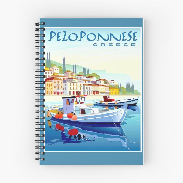 Item preview, Peloponnese Greece: Vintage Colorful Travel and Tourism  Advertising Print designed and sold by posterbobs.