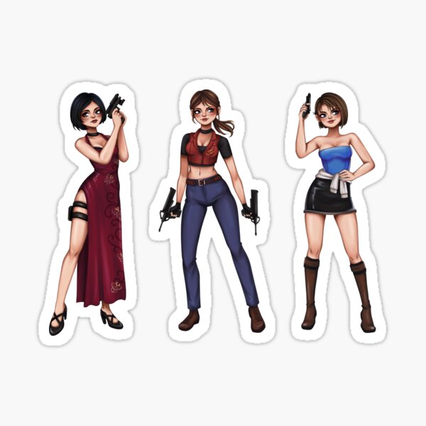 Steve and Claire Resident Evil CODE: Veronica Sticker for Sale by  ArklayGuy