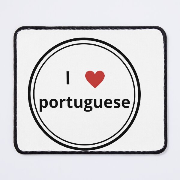 Item preview, Black and white circle of i love Portuguese designed and sold by language-des.