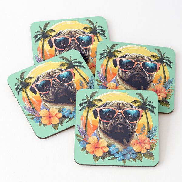 Item preview, Vacation Pug designed and sold by ZombieLH.