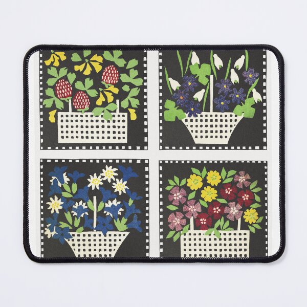 Item preview, Flower Basket Print Pattern Square designed and sold by ellanely.