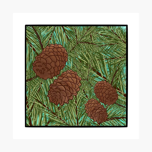 Item preview, Autumn pine tree designed and sold by Bnabbelle.