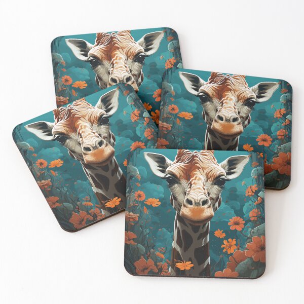 Item preview, Giraffe Taken Selfie designed and sold by TheFrenchVegan.