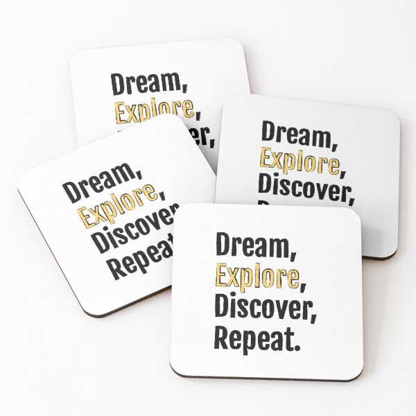 Item preview, Dream, Explore, Discover, Repeat. designed and sold by QuotopiaThreads.
