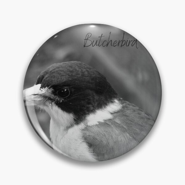 Item preview, Butcherbird black and white photography  designed and sold by Reda Ls ⭐️⭐️⭐️⭐️⭐️.