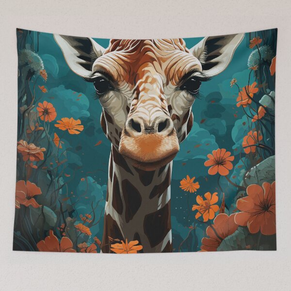 Item preview, Giraffe Taken Selfie designed and sold by TheFrenchVegan.