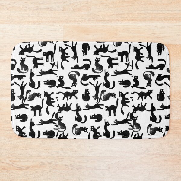 Item preview, Cute black cats pattern  designed and sold by airmonss11.