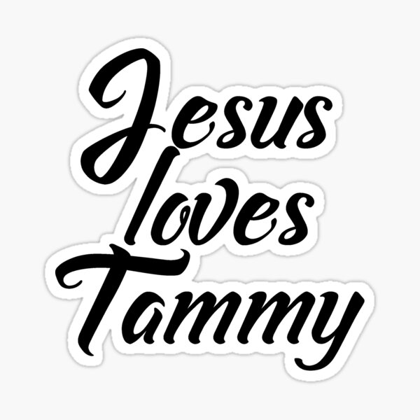 Artikelvorschau, Jesus liebt Tammy entworfen und verkauft von Shalomjoy.