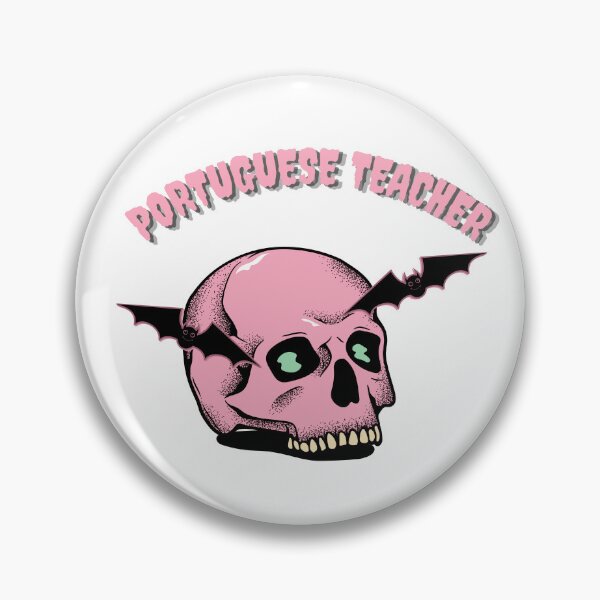 Item preview, Portuguese Teacher Halloween Skull designed and sold by language-des.