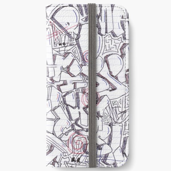 Line art, Drawing, design, depiction, pattern, picture, painting, piece, portrayal iPhone Wallet