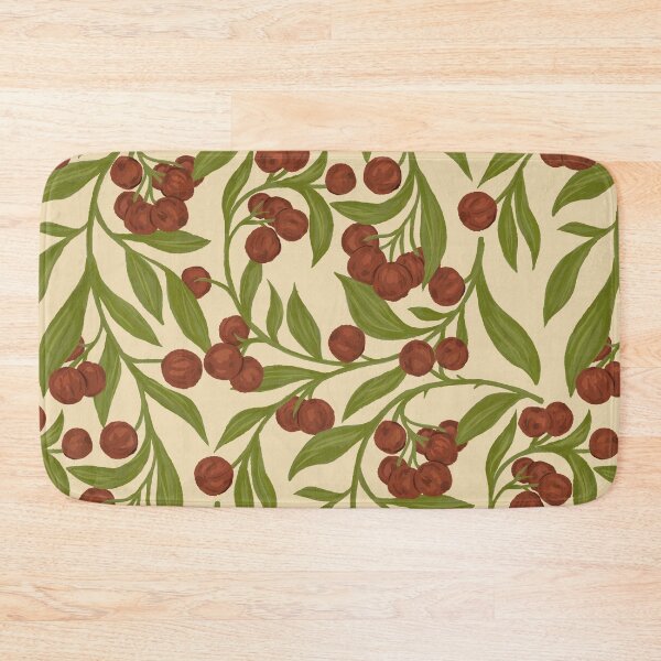 Item preview, Red Winter Berries Pattern designed and sold by rnmarts.