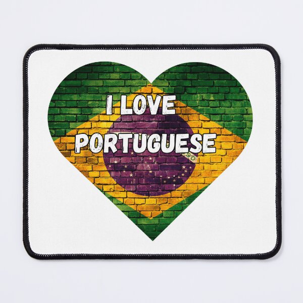 Item preview, I love Portuguese, heart with Brazilian flag designed and sold by language-des.