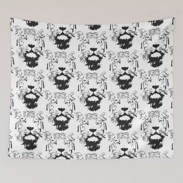 Item preview, Retro Tiger Face Illustration designed and sold by carmelagrant.