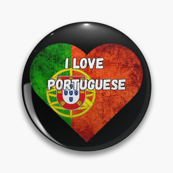 Item preview, I love Portuguese, heart with Portuguese flag designed and sold by language-des.