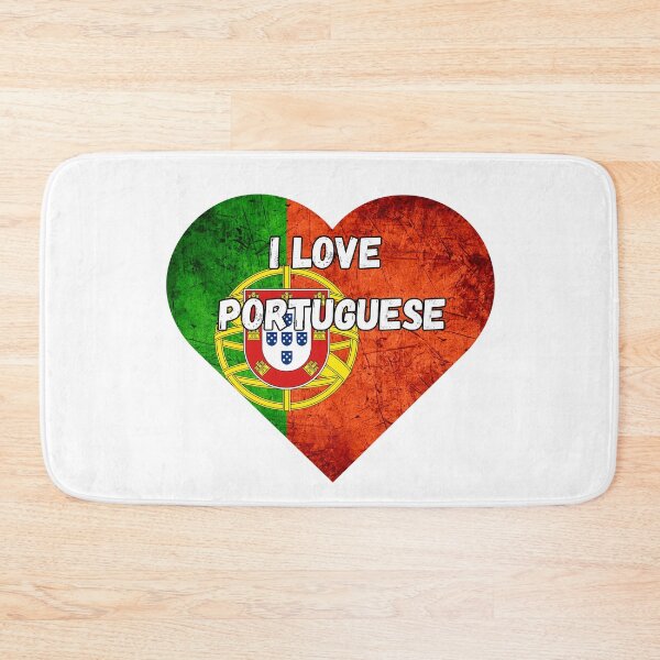 Item preview, I love Portuguese, heart with Portuguese flag designed and sold by language-des.