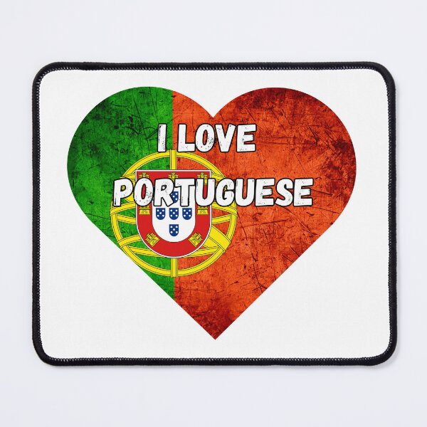 Item preview, I love Portuguese, heart with Portuguese flag designed and sold by language-des.