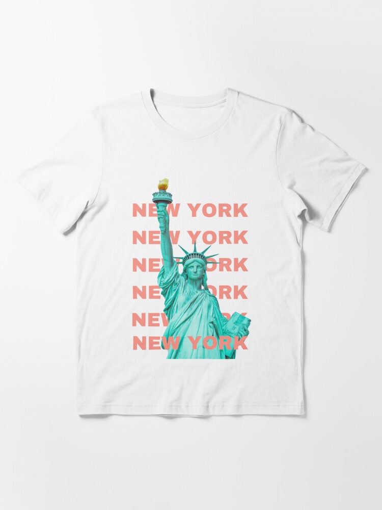 New York, Statue of Liberty, Travel Art, Retro Art | Essential T-Shirt