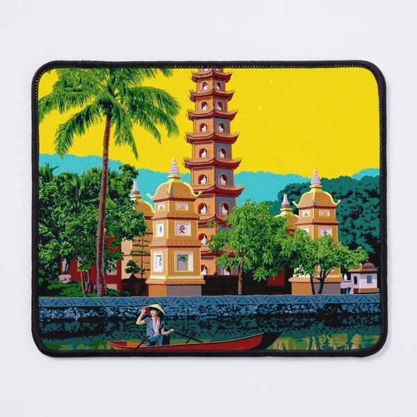 Artikelvorschau, VIETNAM: Vintage-Reise- und Tourismus-Werbedruck entworfen und verkauft von posterbobs.