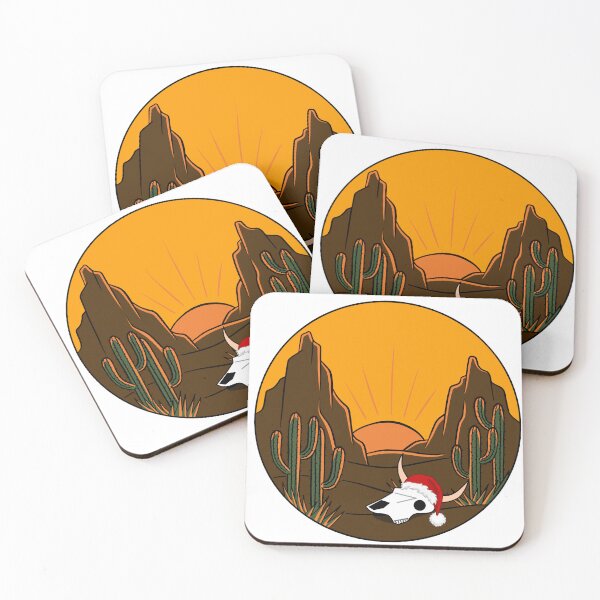 Item preview, Cowboy Christmas | Skull and Santa in the Desert designed and sold by CardsandCanvas.