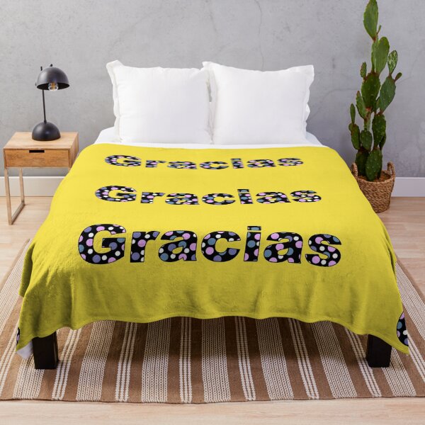 Item preview, Thank you, with colored letters with dots in Spanish language designed and sold by magenta-dream.