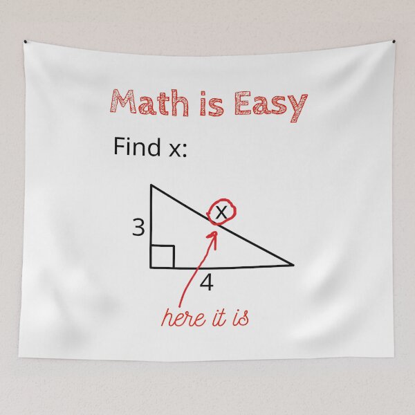 Item preview, Math is Easy designed and sold by ABteech.