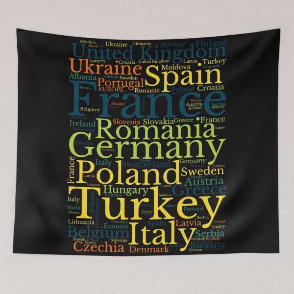 Item preview, Europe - Continents Dictionary in Color and Humor designed and sold by MyDearWorld.