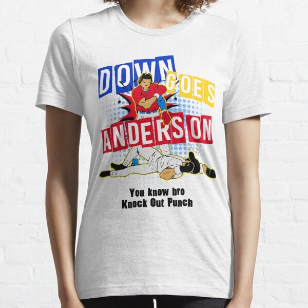 HOT - Down Goes Anderson Shirt Jose Ramirez knockout punch Funny T