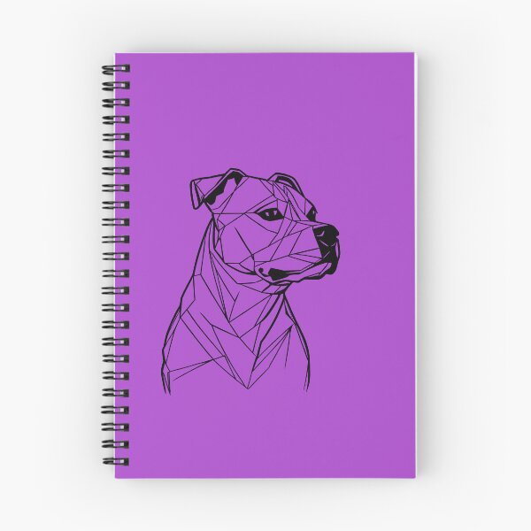 Item preview, Black Line Staffy Orchid Purple BG designed and sold by DiscoGypsyFish.