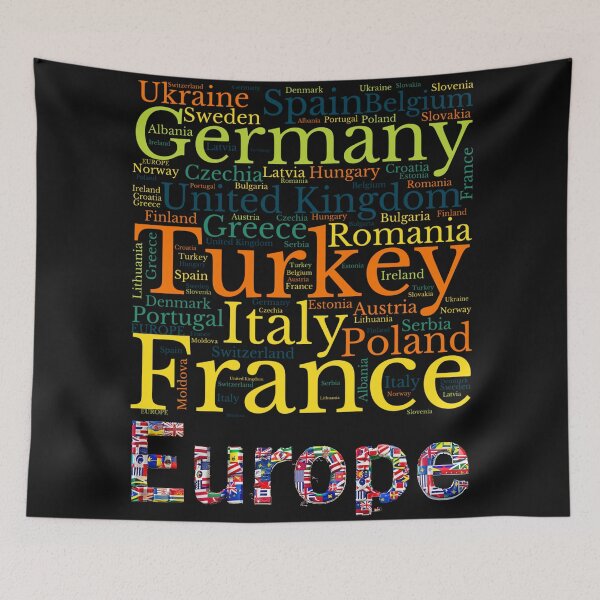 Item preview, Europe - Continents Dictionary in Color and Humor designed and sold by MyDearWorld.