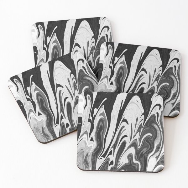 Item preview, Black & White Marble Texture Pattern designed and sold by illistrachael.