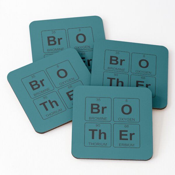 Item preview, Br O Th Er - Brother - Periodic Table - Chemistry - Chest (2) designed and sold by nichelju.