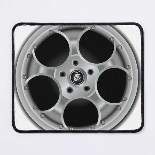 Item preview, Lamborghini Murcielago - Italian Supercar Illustration - Alloy Wheel Rim designed and sold by CarCartoonItaly.