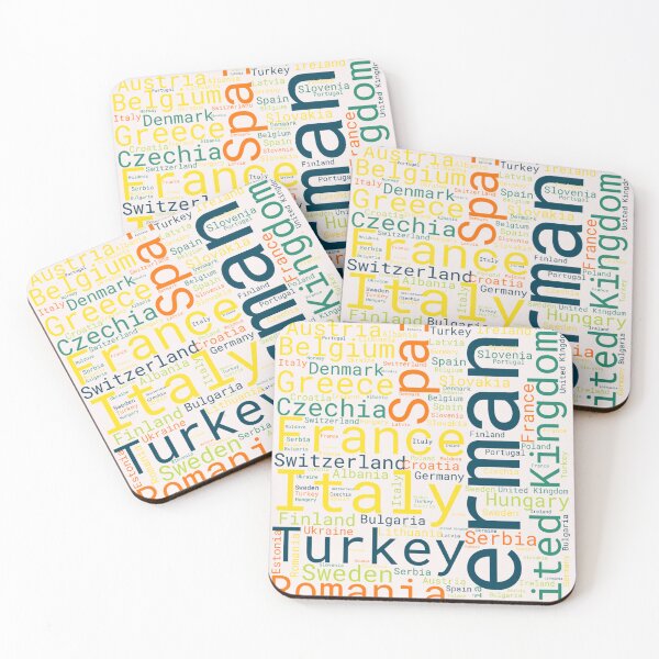 Item preview, Europe - Continents Dictionary in Color and Humor designed and sold by MyDearWorld.