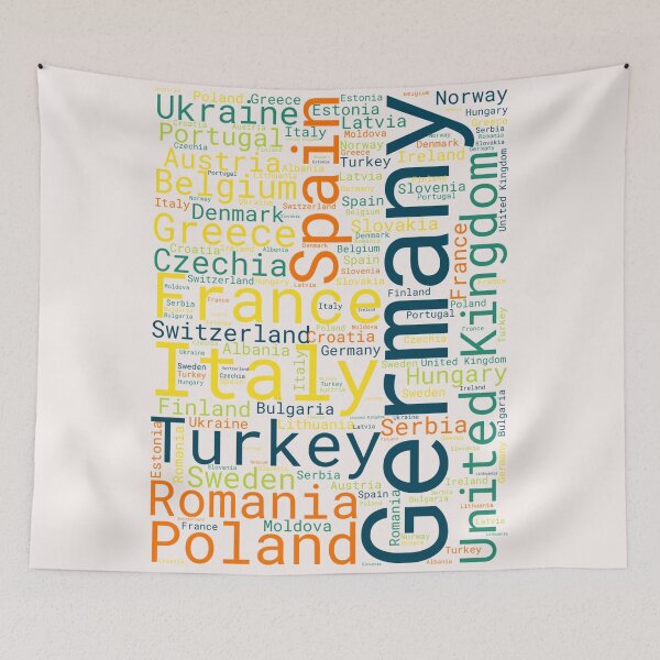 Item preview, Europe - Continents Dictionary in Color and Humor designed and sold by MyDearWorld.