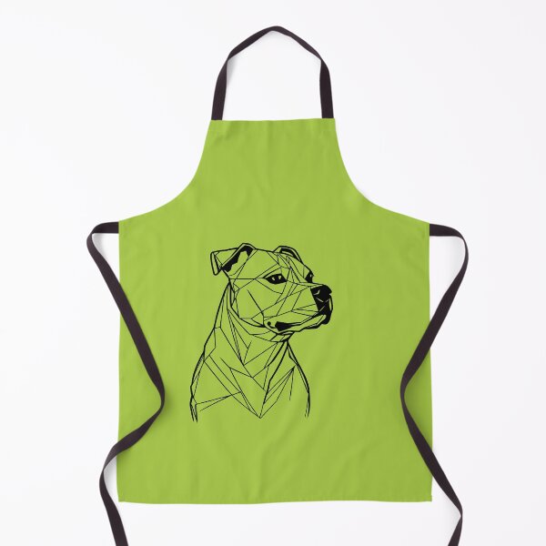 Item preview, Back Line Staffy Atlantis Green BG designed and sold by DiscoGypsyFish.