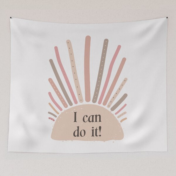 Item preview, I can do it! - beautiful motivational design - educational print designed and sold by Juditdesign.