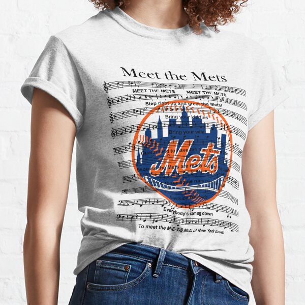 MLB Baseball My Cat Loves New York Mets Women's V-Neck T-Shirt