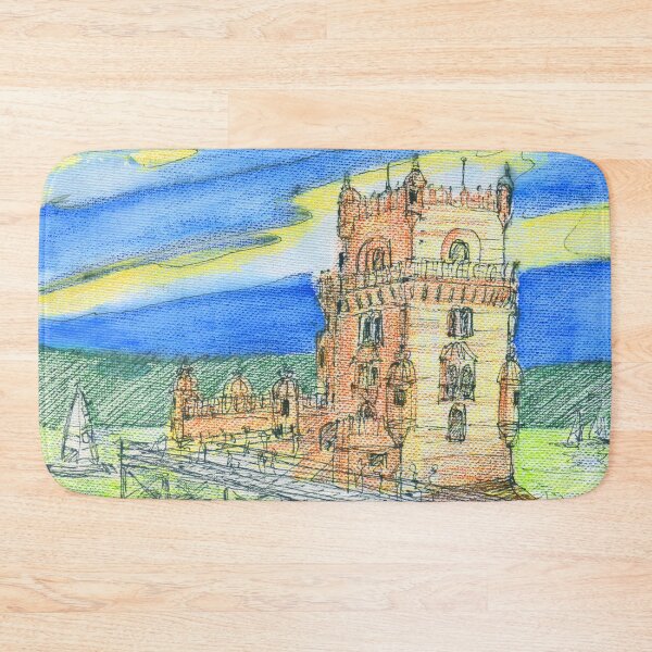Item preview, Belém Tower sketch on canvas designed and sold by Tereza Pilar  Art.