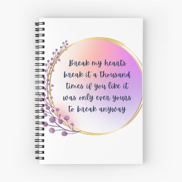 Item preview, break my heart selection quote designed and sold by QammerWazir.