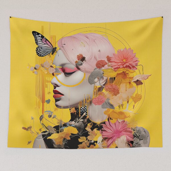 Item preview, Portrait of a Woman With Flowers designed and sold by laughingdesign.