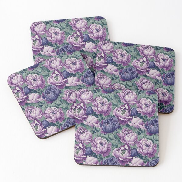 Item preview, Antiqued Purple Peonies designed and sold by Nina May Designs.