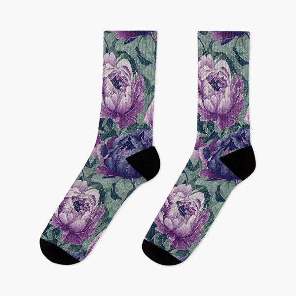 Item preview, Antiqued Purple Peonies designed and sold by Nina May Designs.