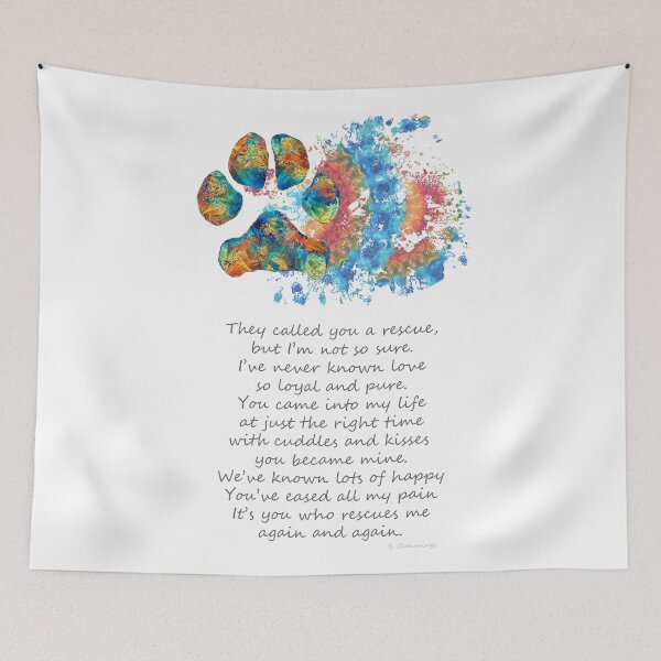 Item preview, The Rescue Dog Paw Art designed and sold by Sharon Cummings Art.