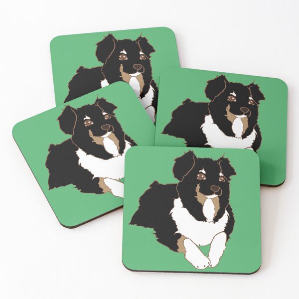 Item preview, Tricolor Australian Shepherd designed and sold by FishWithATopHat.