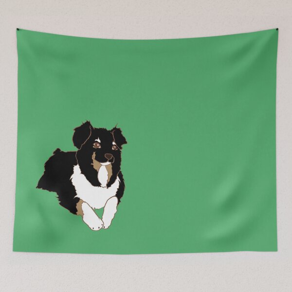 Item preview, Tricolor Australian Shepherd designed and sold by FishWithATopHat.