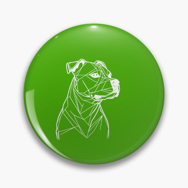 Item preview, White Line Staffy Kelly Green BG designed and sold by DiscoGypsyFish.